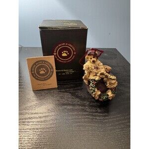 Boyds Bears “Deck The Halls” Xmas Ornament #25700 5E/922 Bearstone w/ Box 1996